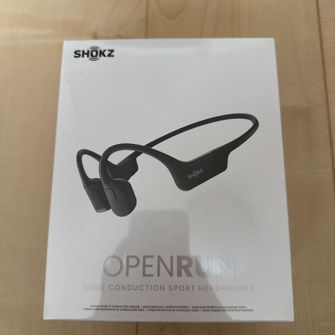 新品 SHOKZ OPENRUN 骨伝導イヤホン ブラック