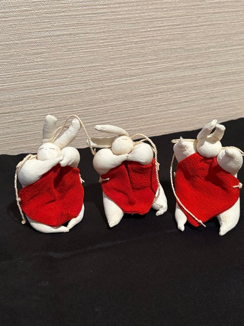 うさぎの雛人形　10体　ちりめん製　美品