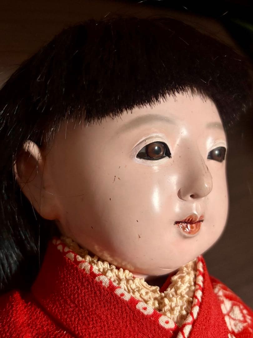 h*t様 市松人形 赤い着物