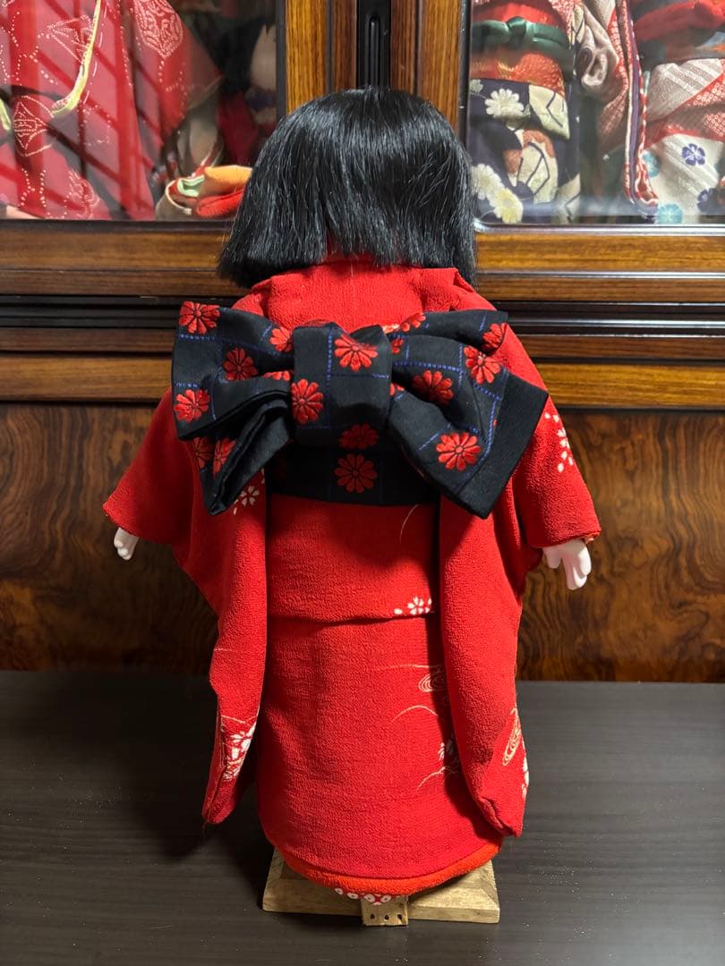 h*t様 市松人形 赤い着物
