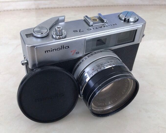 minolta HI-MATIC 7sフィルムカメラ