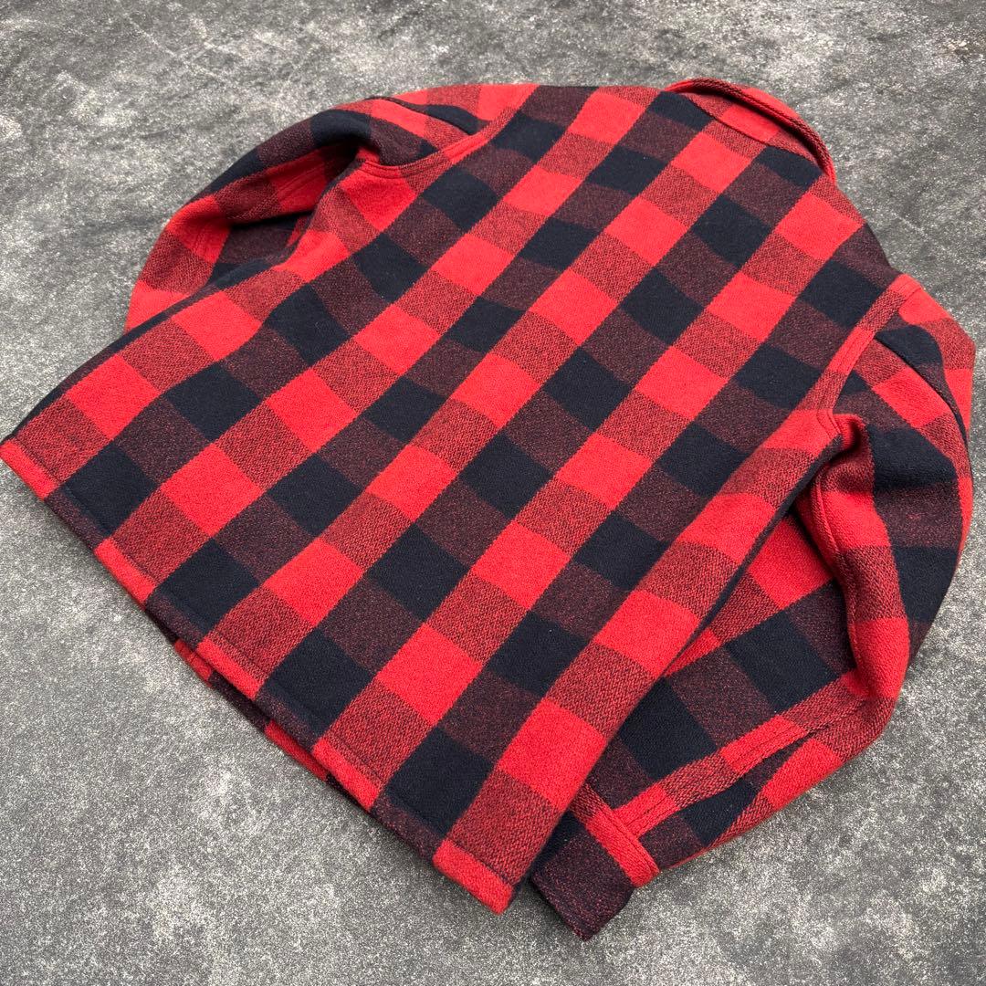 COOTIE クーティー バッファローチェック ウールジャケット 赤黒 M 希少