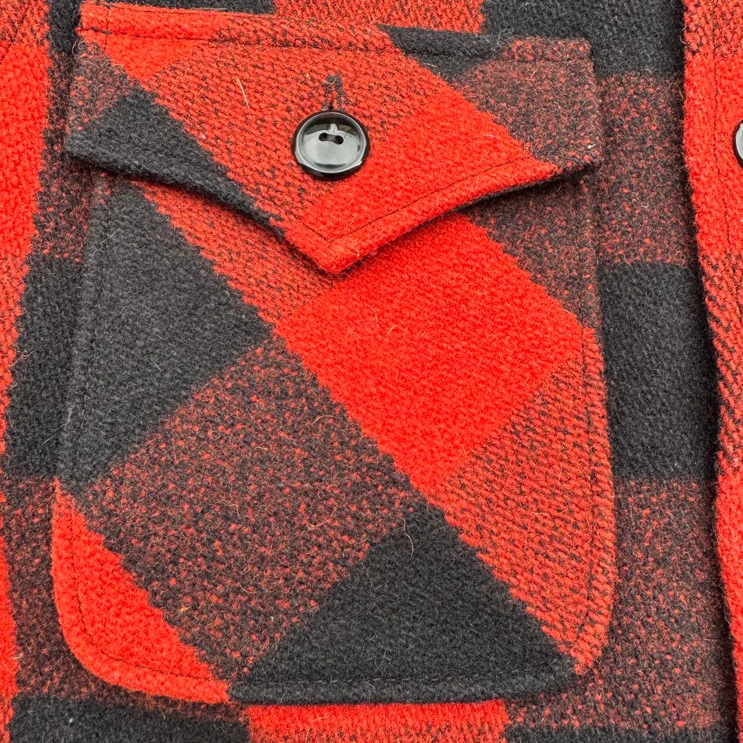 COOTIE クーティー バッファローチェック ウールジャケット 赤黒 M 希少