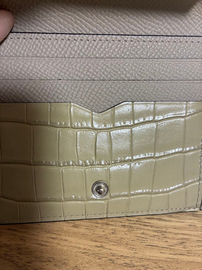 BONAVENTURA グレージュ ノブレッサ クロコ 財布