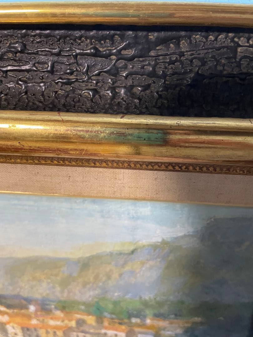 水野一作　ミハス【アンダルシア】　油絵