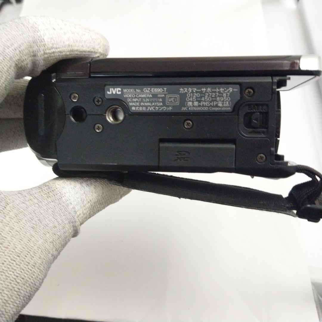 JVCケンウッド Everio ビデオカメラ GZ-E690-T 動作中古