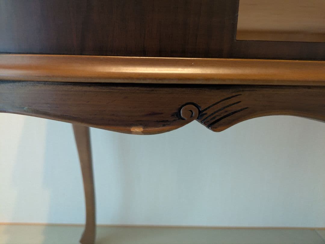 アンティーク ライティングデスク 猫脚 ビューロー 引き出し収納 クラシカル家具