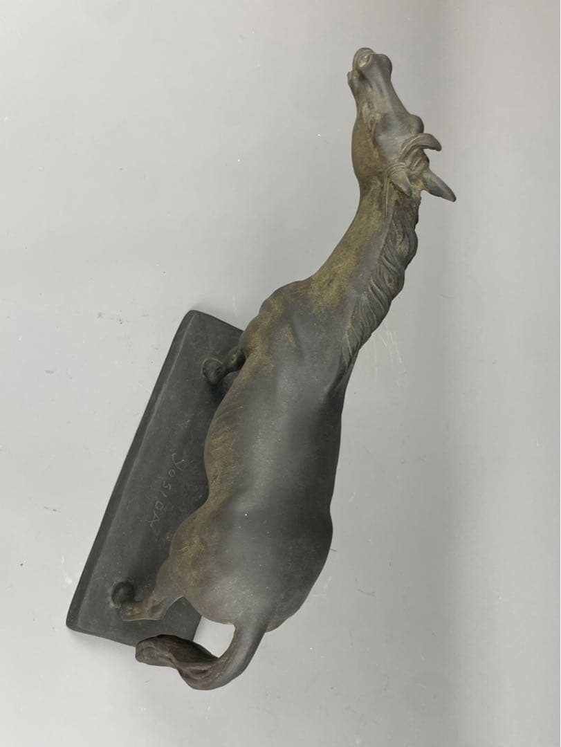 吉田叡示 銅像 共箱 在銘 YOSHIDA ブロンズ 彫刻 置物 金属工芸 銅製