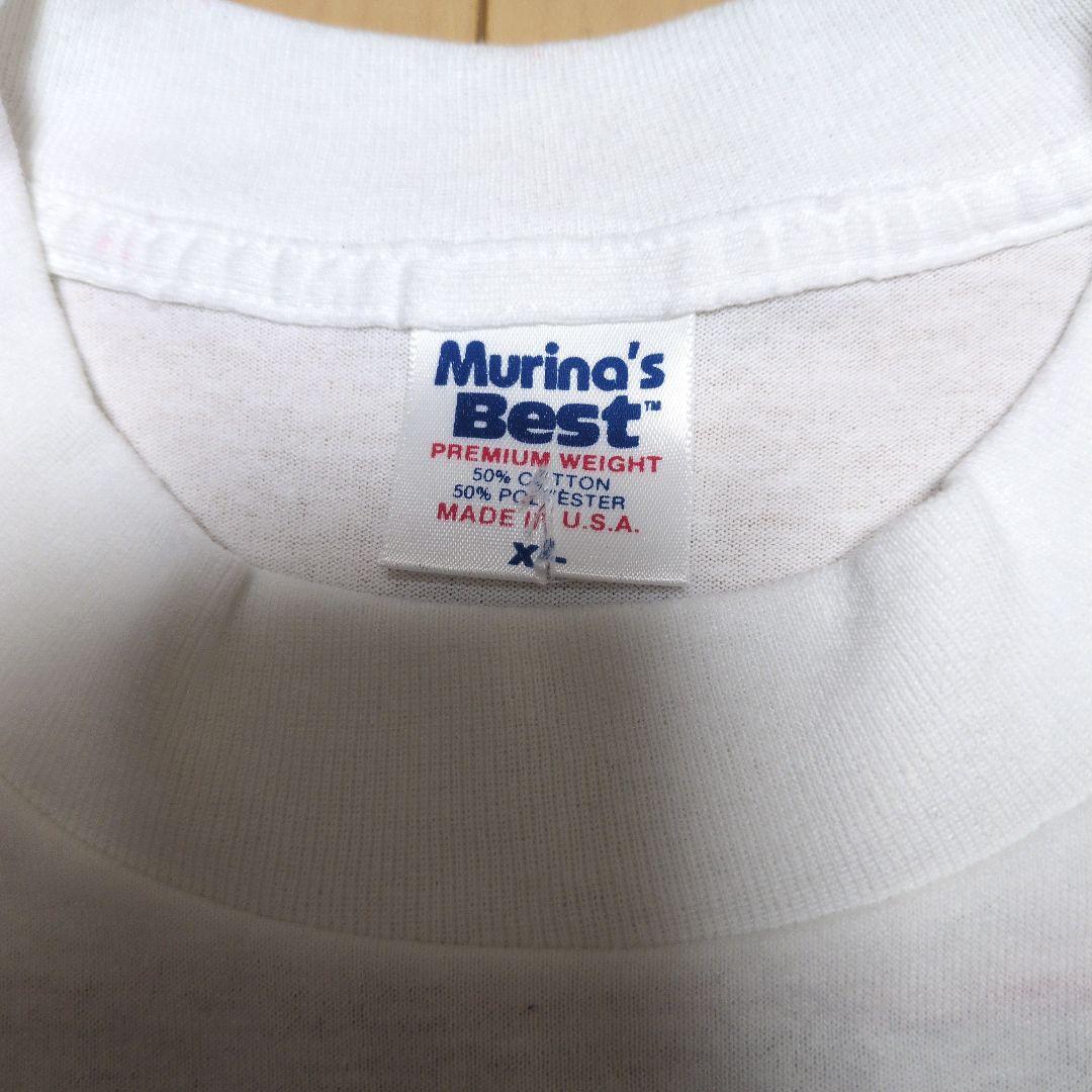 oasis オアシス ユニオンジャックロゴTシャツ 両面プリント ホワイト XL