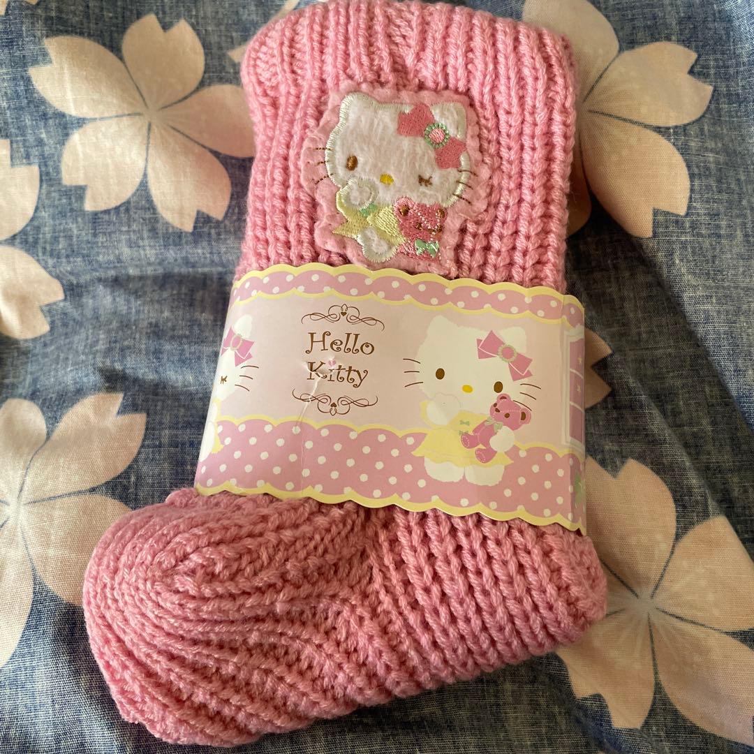 最終値下げ　2007年　ハローキティ　ルームソックス　毛糸