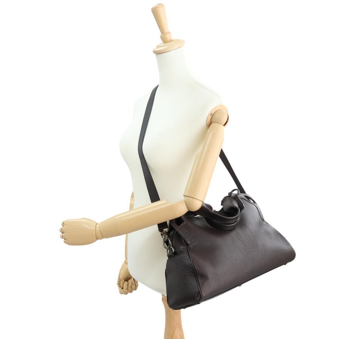 Cartier カルティエ マルチェロ 2way ハンドバッグ パンチングロゴ