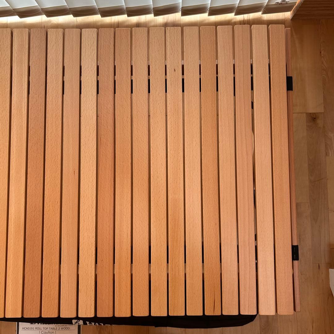 【新品未使用】Hilander（ハイランダー） ウッドロールトップテーブル　90