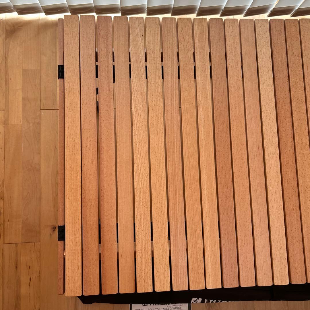 【新品未使用】Hilander（ハイランダー） ウッドロールトップテーブル　90