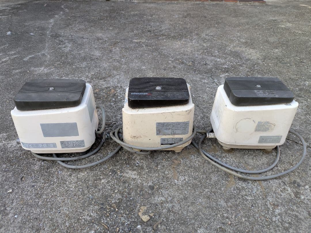 ジャンク品　LP-100H エアーポンプ 2台 80H 1台　浄化槽 ブロワー