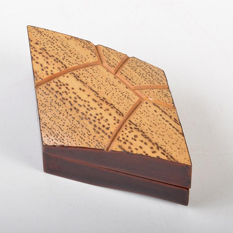 茶道具　加賀蒔絵師　中谷秀斉作　即中斉好　竹　菖浦香合　共箱　V　6635