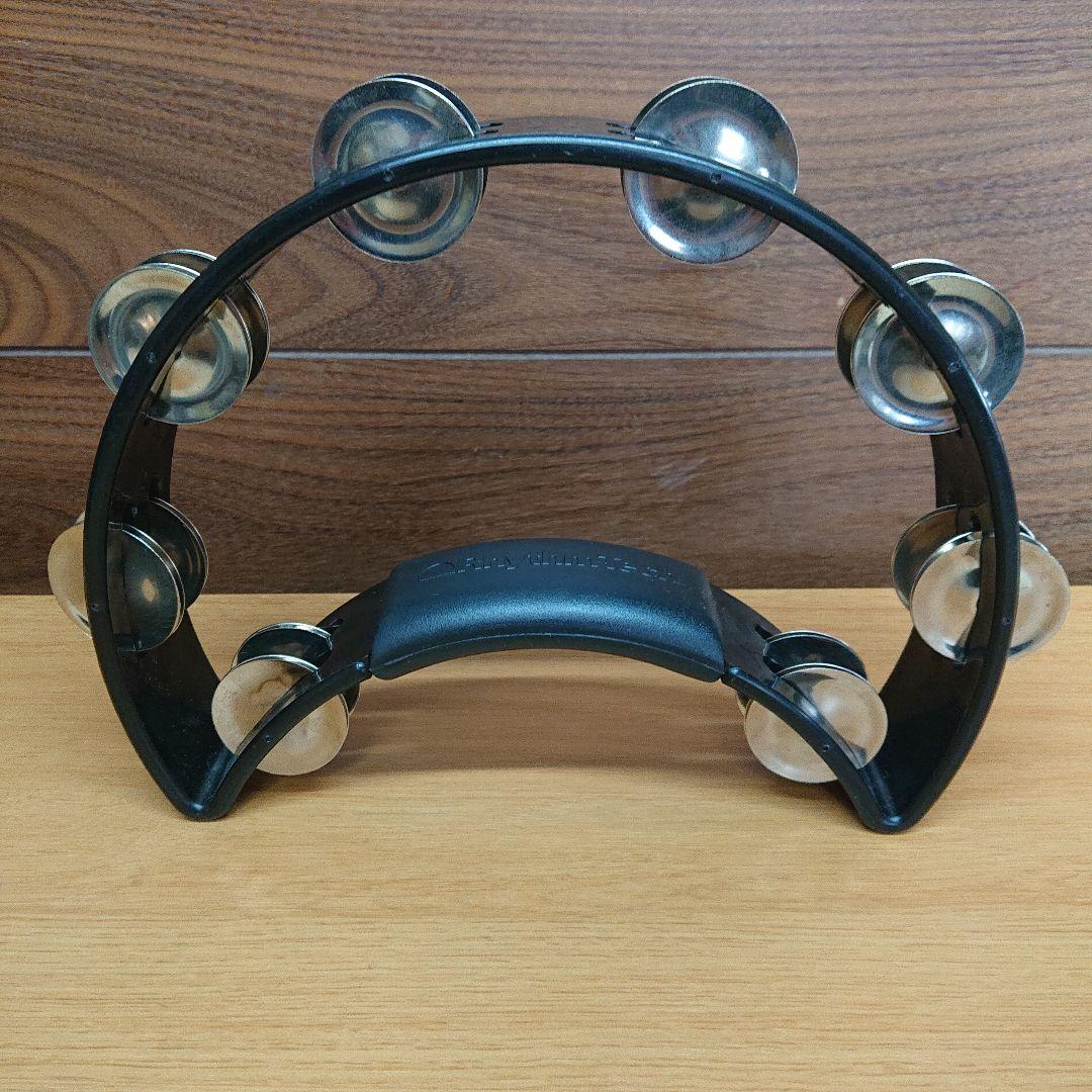 RhythmTech リズムテック RT1010 ニッケル2連タンバリン黒 楽器