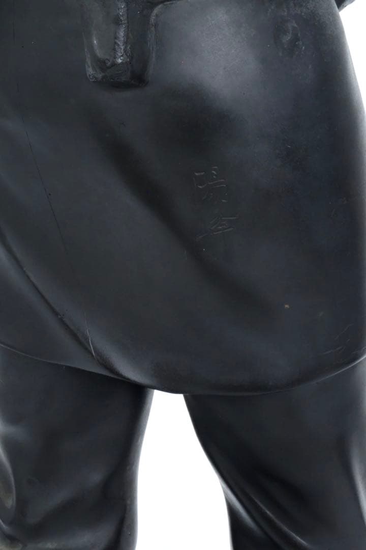 r*3様 二宮金次郎像 青銅製ブロンズ像 特大80cm 陽峰作 時代物 古美術