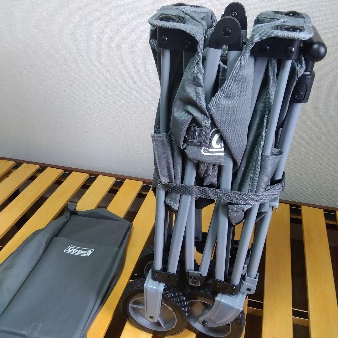 新品 Coleman キャリーカート グレー