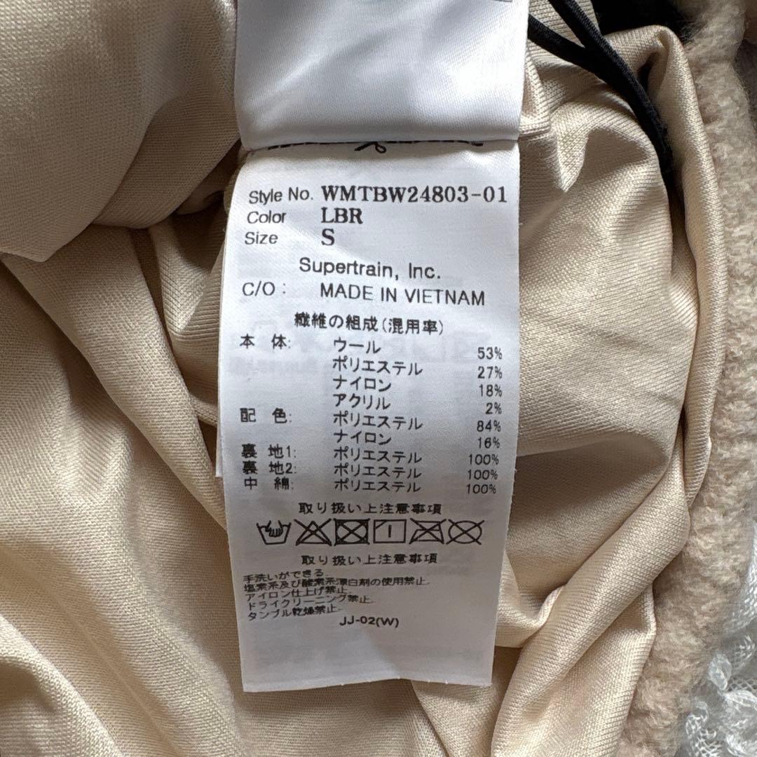 WAAC ウール ボア 異素材ドッキング プルオーバー 暖かい ワック 中綿