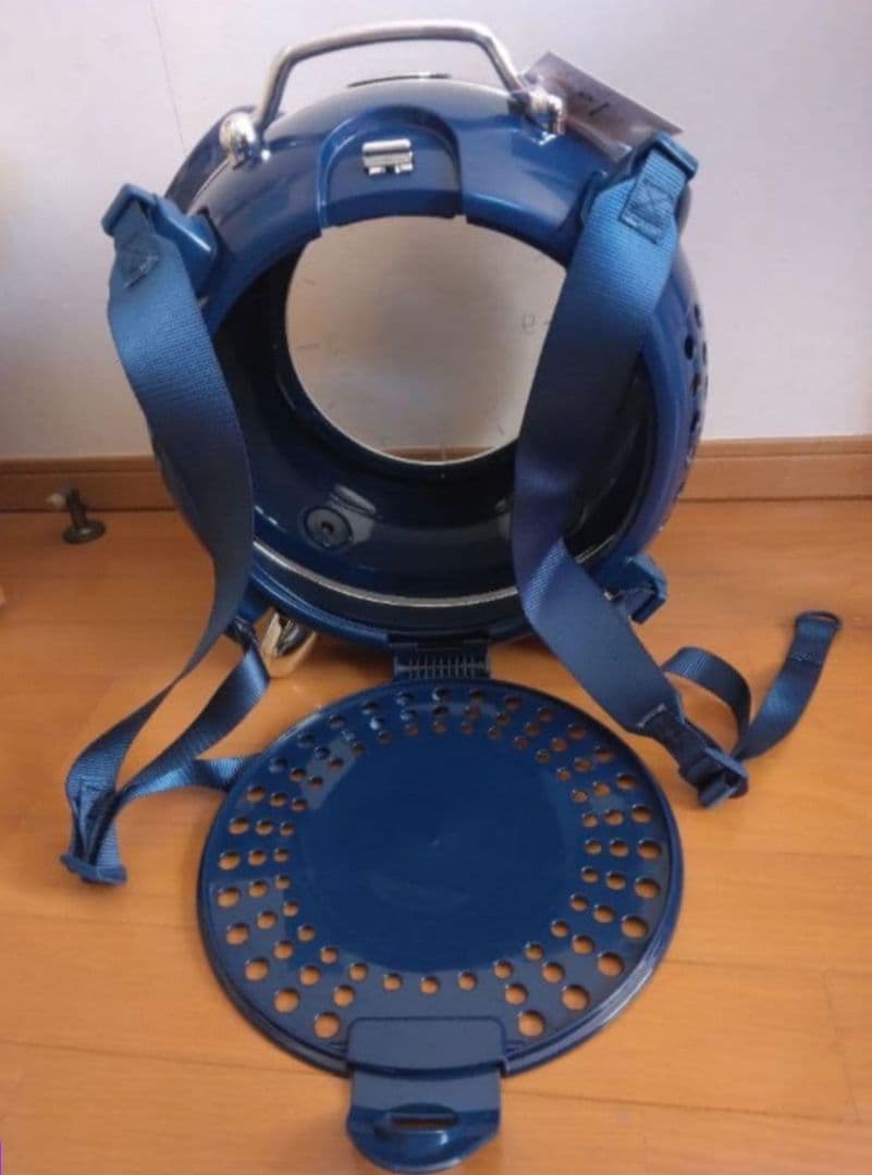 【新品】ブルー1点物☆クロック ペットキャリー☆おしゃれインテリア 犬猫うさぎ