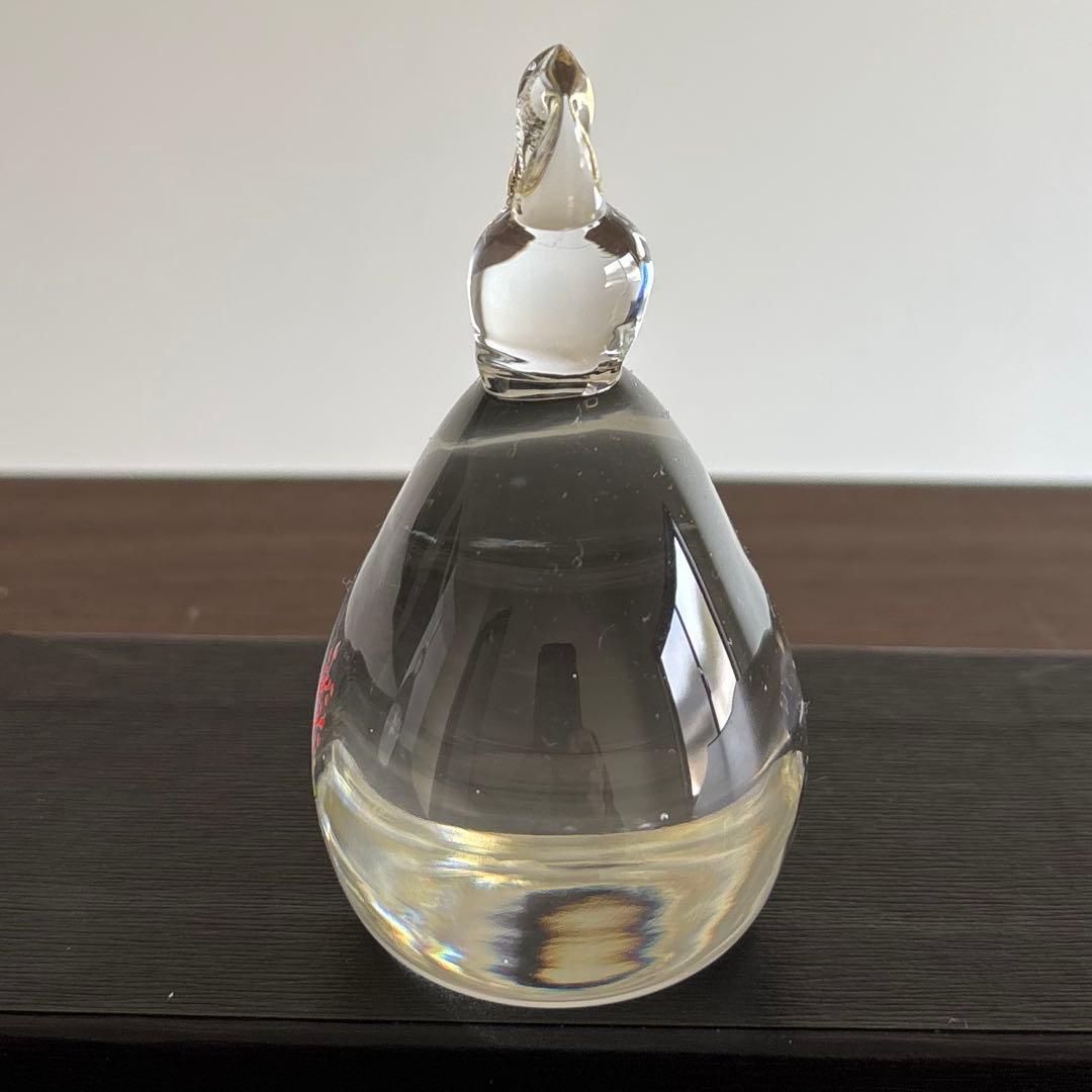 ◻️ガラス作家 金津沙矢香さん◻️ガラスのおひな様 南天◻️新品未使用