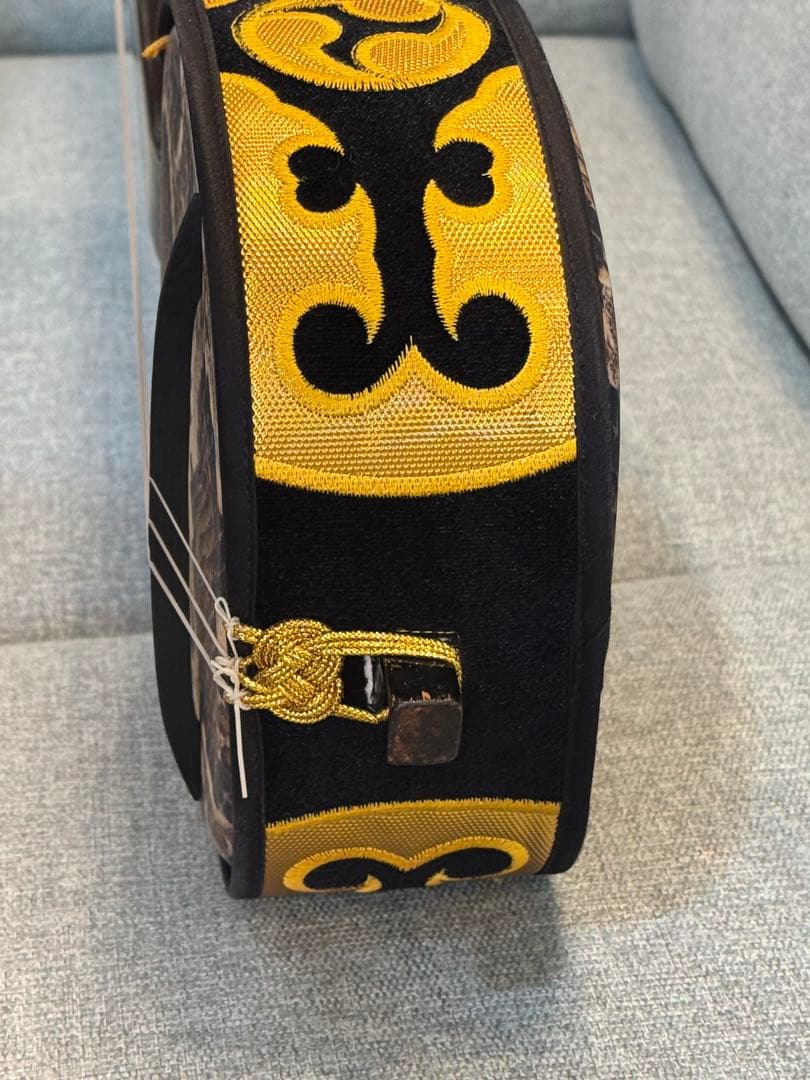 495＊三線　練習用　和楽器　沖縄三線　蛇柄　ケース付き　蛇皮ではありません