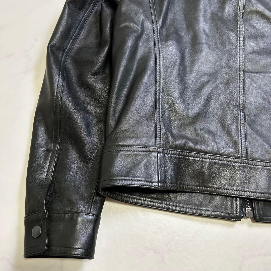 【ITALY製】EMMETI レザージャケット JURI 黒 44