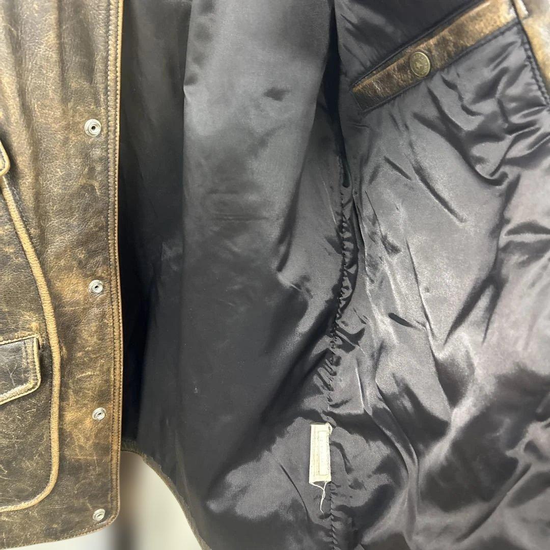 S*8様 ハーレーダビッドソン シングル ライダース レザージャケット 革ジャン