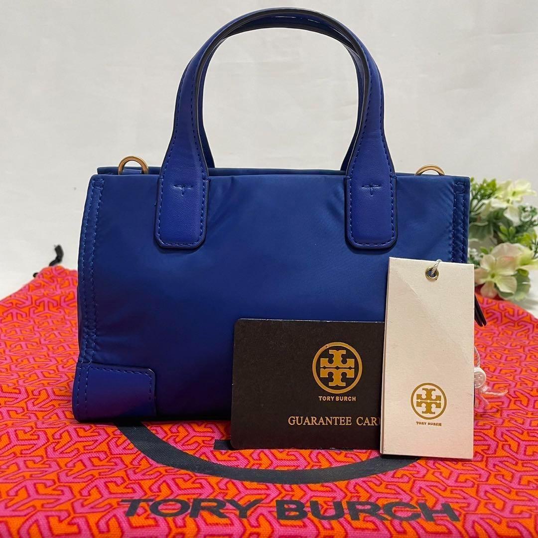 【美品】トリーバーチ エラ 2way ショルダーバッグ レザー×ナイロン 肩掛け