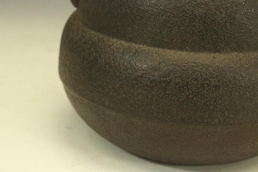 茶道具 瓢箪釜 松紋 環付(メ1280)