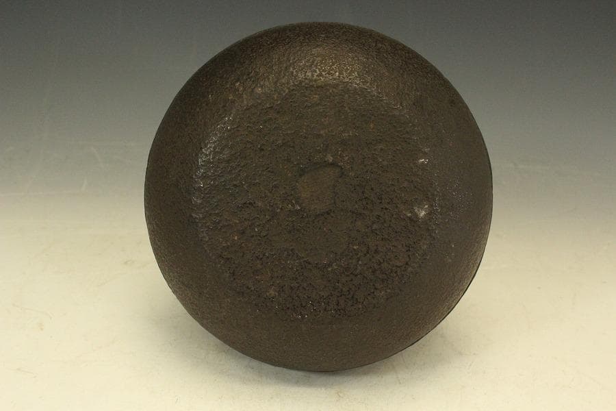 茶道具 瓢箪釜 松紋 環付(メ1280)