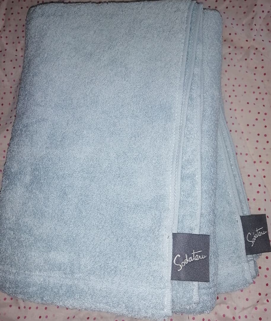 育てるタオル　グラン(バスタオル)　バスタオル 2枚セット　フォグブルー