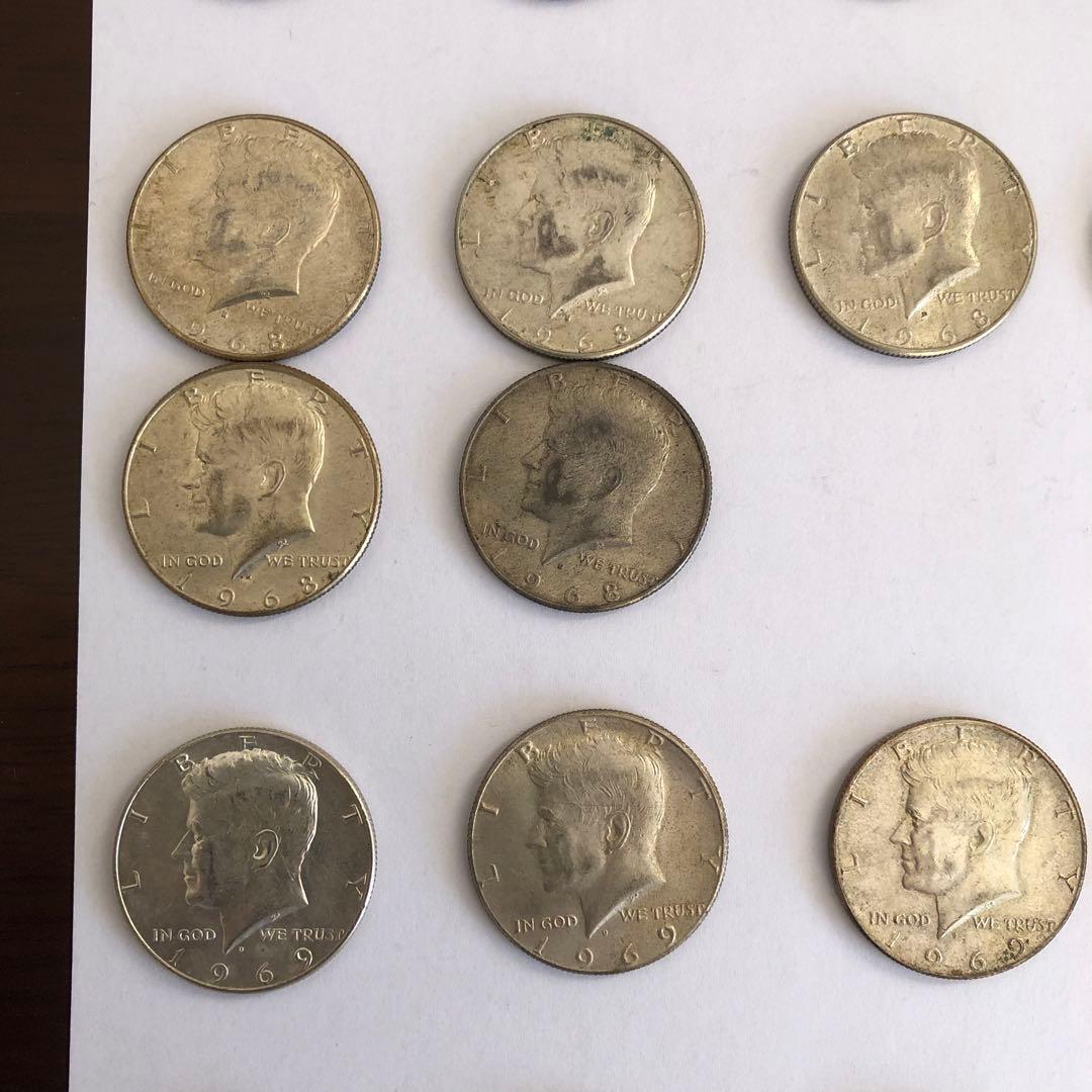 ハーフダラーケネディ 銀貨・硬貨　アメリカ 24枚（バラ売りご相談）