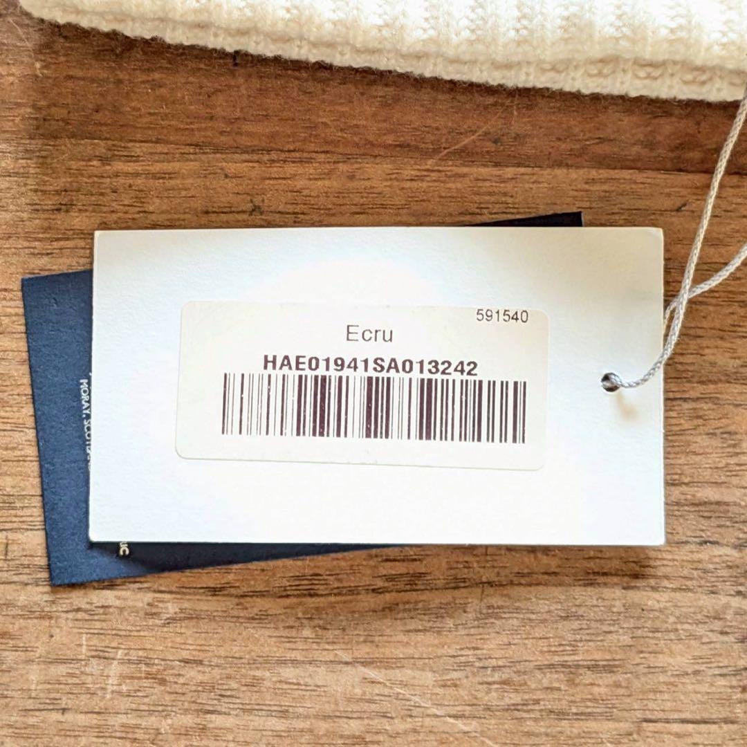 新品 ジョンストンズ オブ エルガン カシミアリブニットキャップ　秋冬　特価