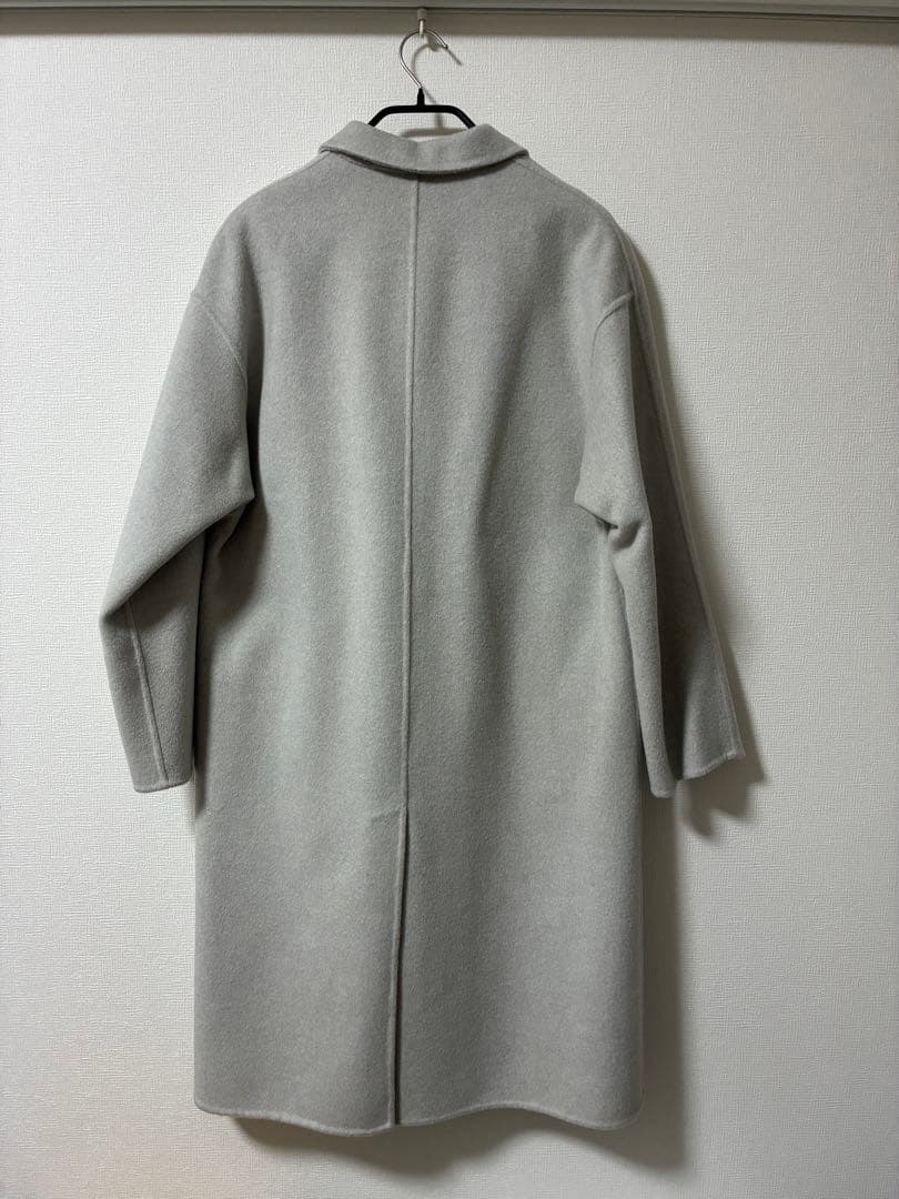 GALERIE VIE ウールダブルフェイスチェスターコート　ライトグレー