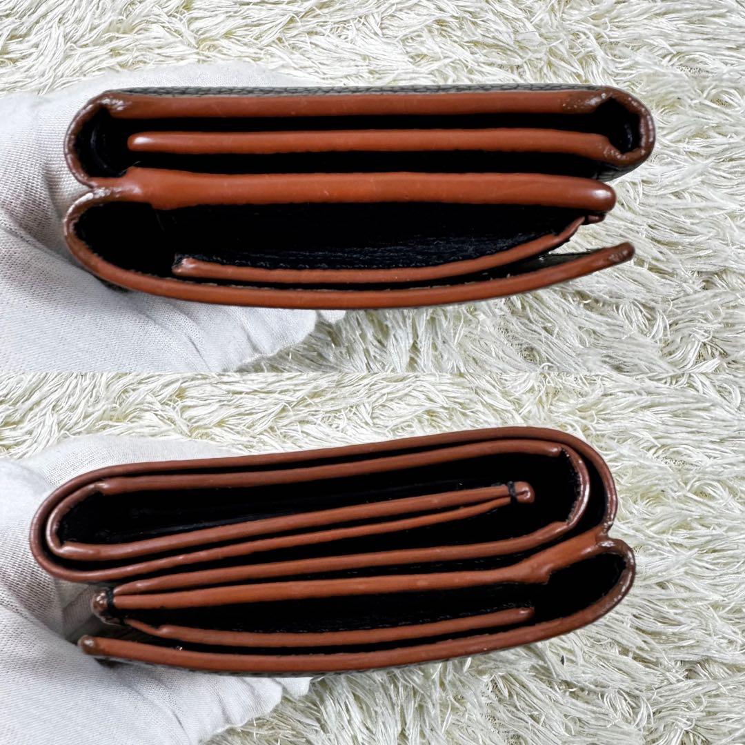 大人気✨ロエベ　トライフォールドウォレット　三つ折り財布　アナグラム　黒