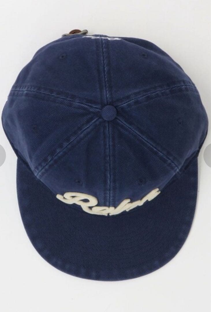 Ralph ネイビー 刺繍ロゴ ベースボールキャップ