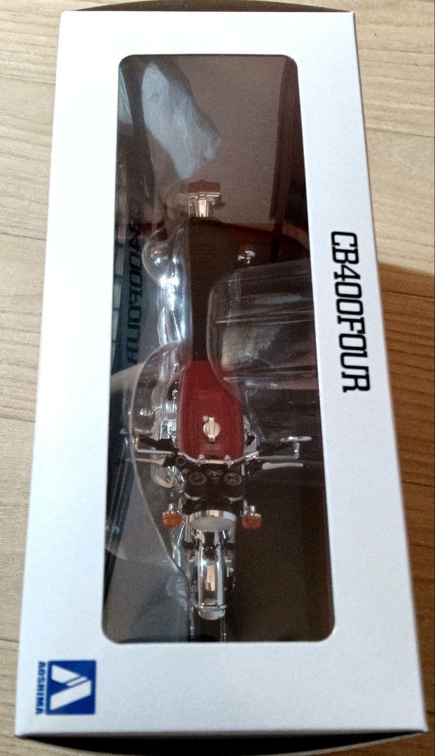 アオシマ 1/12 ホンダ CB400FOUR ライトルビーレッド