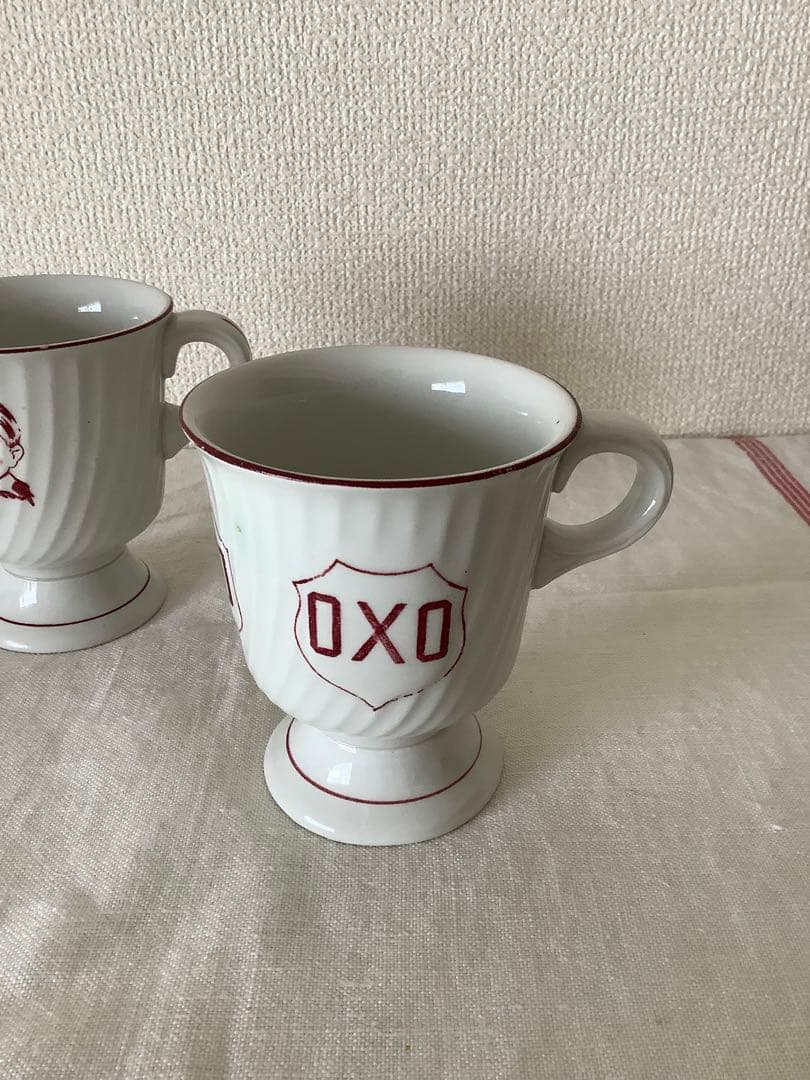 レア　イギリス　アンティーク　OXO コーヒーカップ　セット