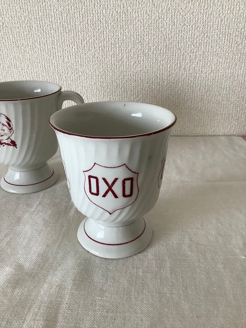 レア　イギリス　アンティーク　OXO コーヒーカップ　セット