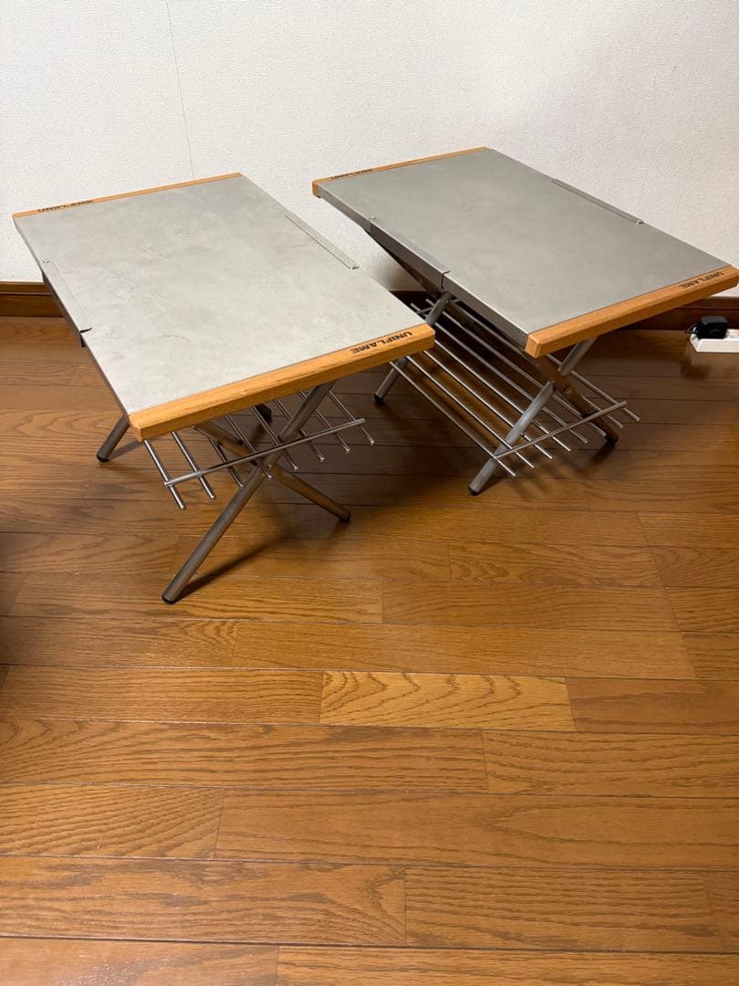 ユニフレーム焚火テーブル2台　レプリングと専用トートバッグ付