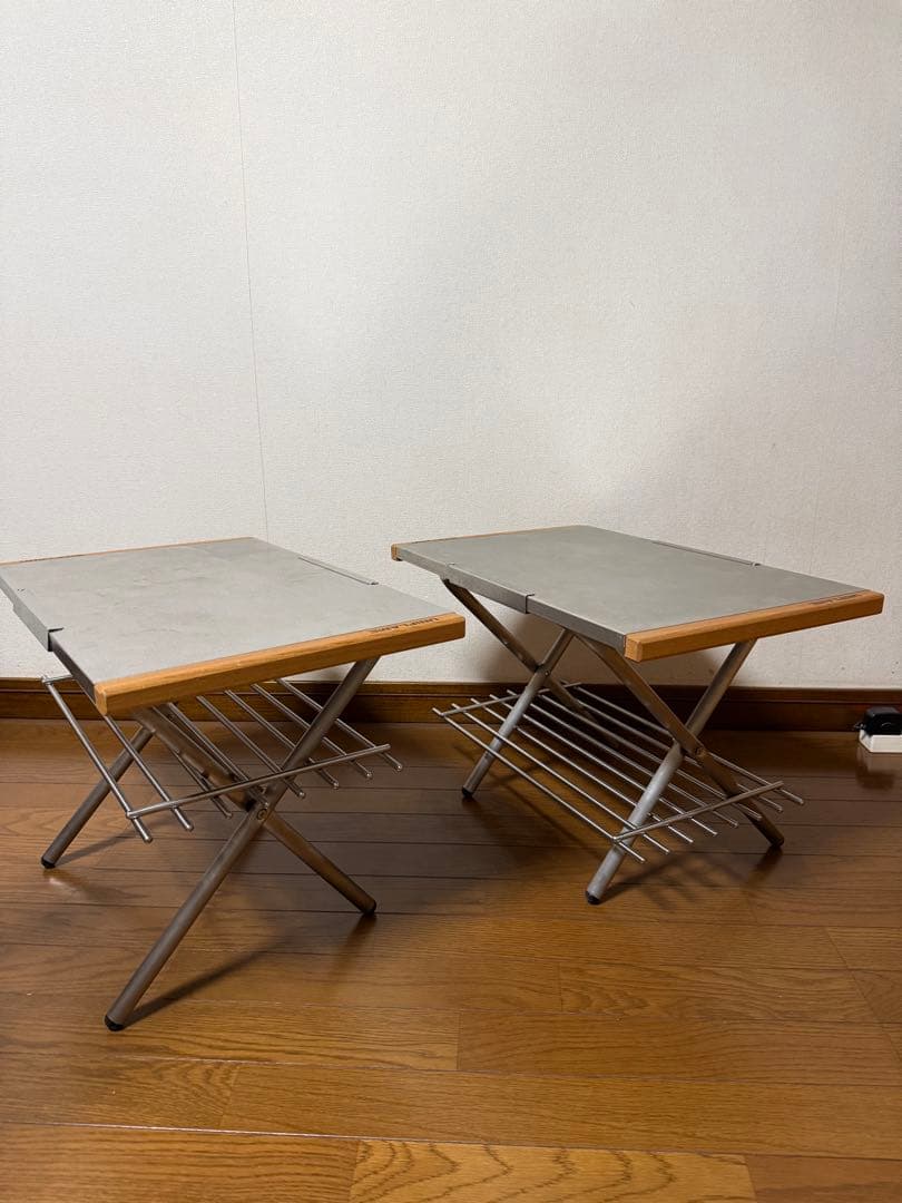 ユニフレーム焚火テーブル2台　レプリングと専用トートバッグ付