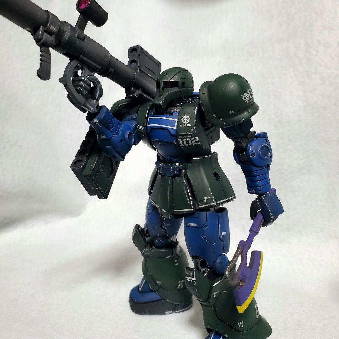 全塗装 完成品 ＨＧ 1/144 ザクI デニム／スレンダー2機セット