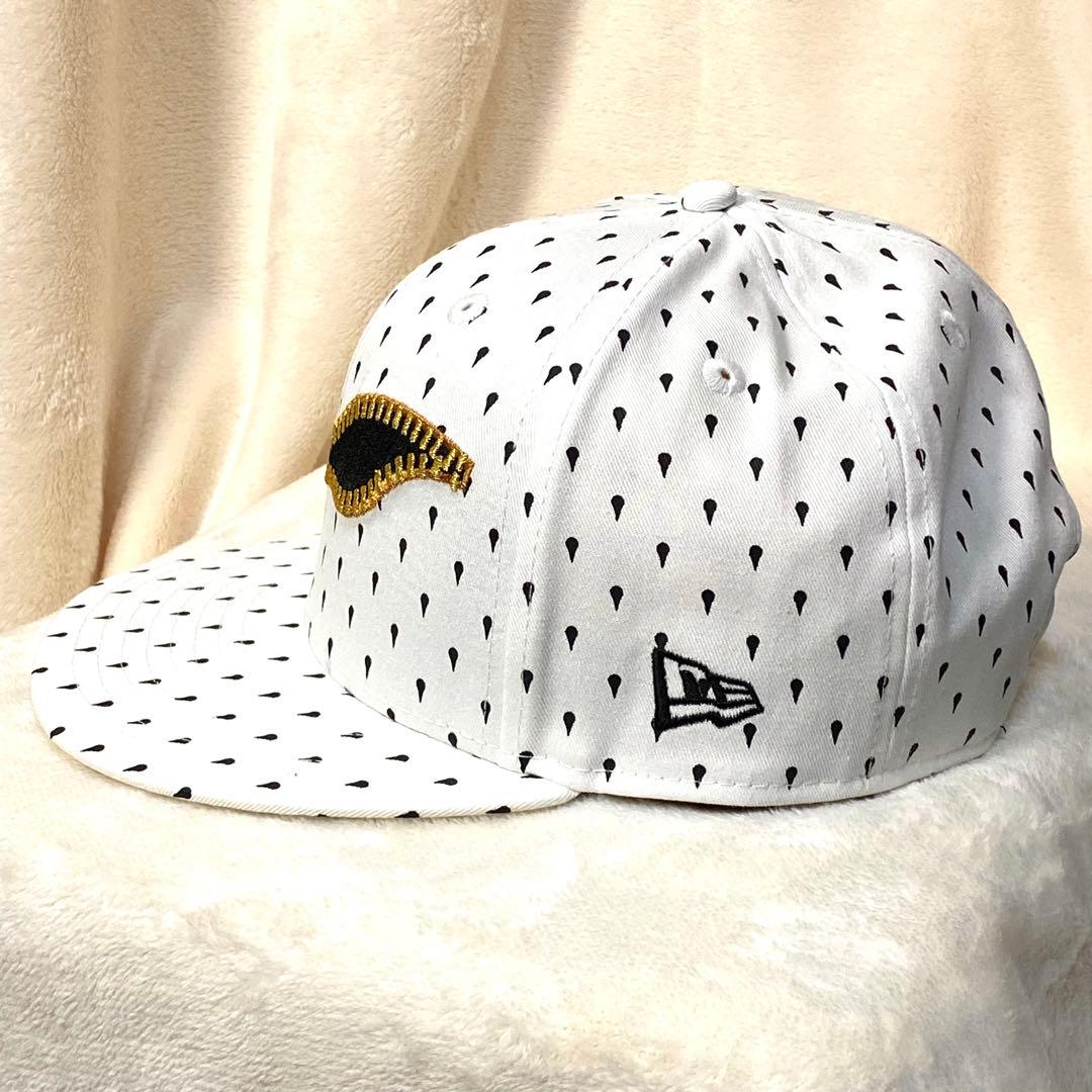 NEW ERA × JOJO 黄金の風 コラボキャップ M/Lサイズ ホワイト