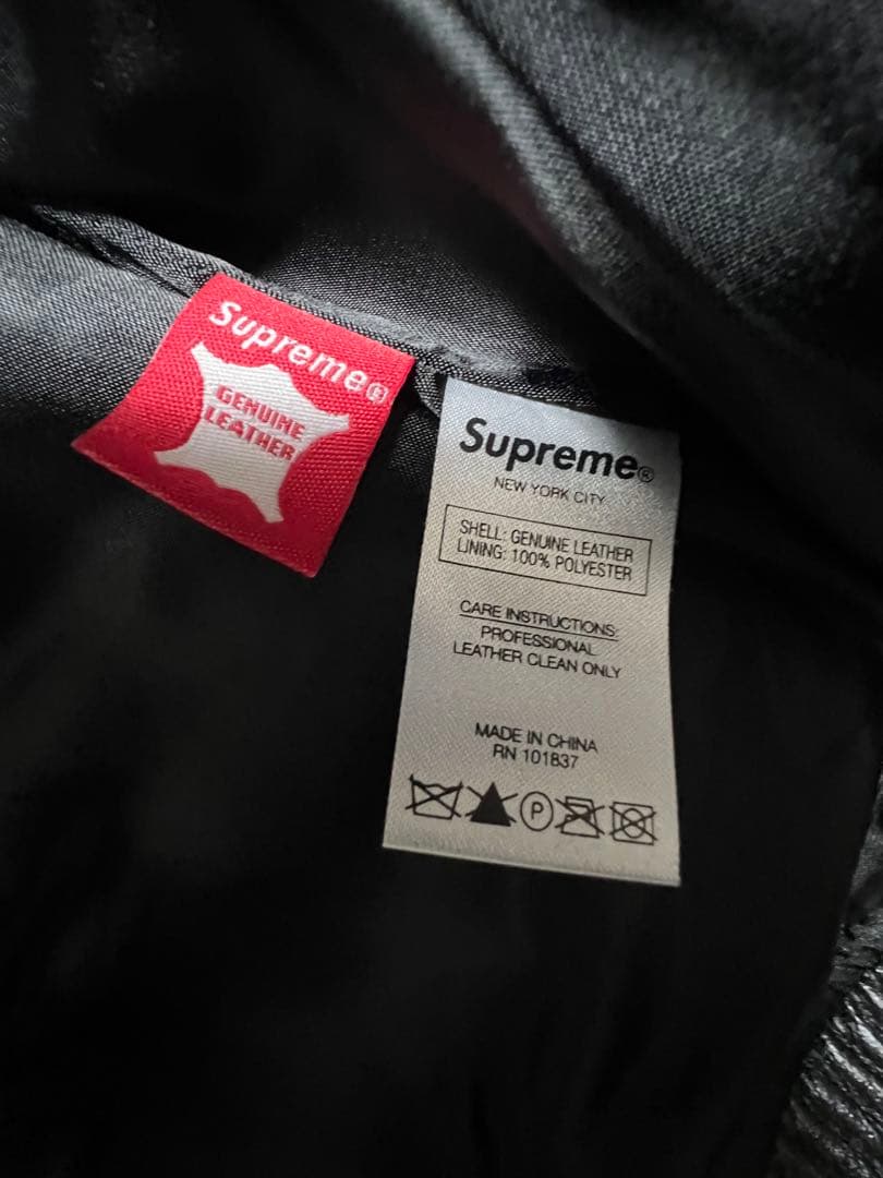 supreme スタッズ レザージャケット