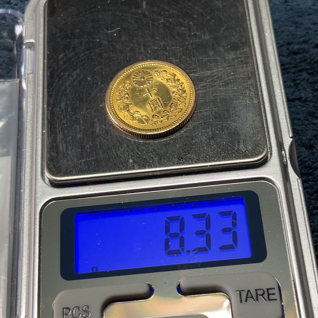 明治30年新10圓金貨(未使用品)日本貨幣商協同組合鑑定書付