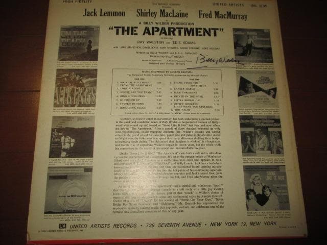 コレクション the apartment jack lemmon shiry maclaine