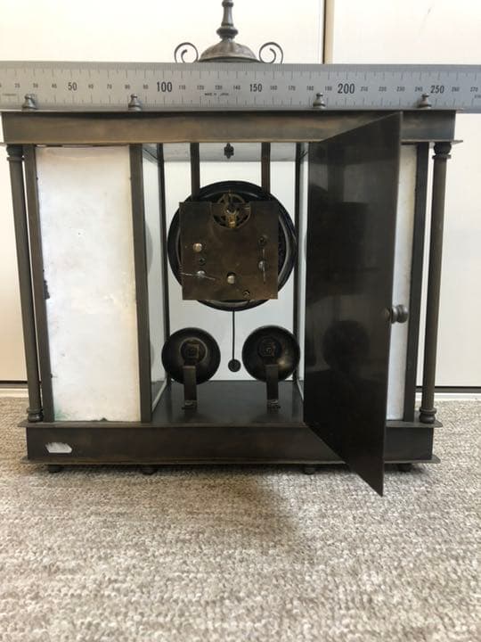 古い銅製  置き時計  アンティーク