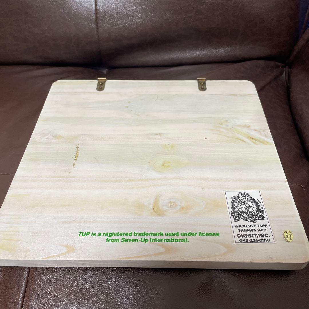 セブンアップウッドサインボードSEVEN UP WOOD SIGN BOARD