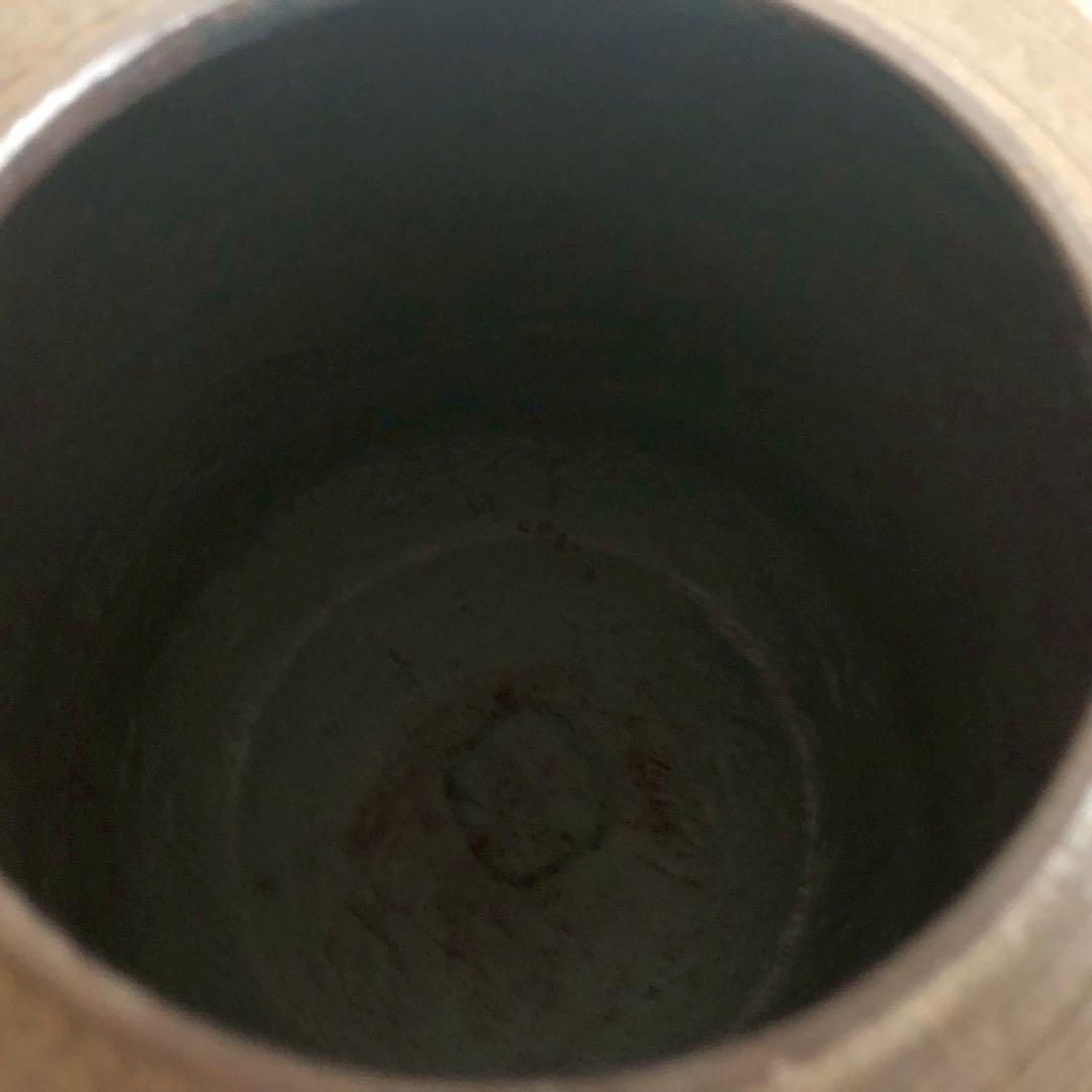 筒釜/人間国宝 釜師佐藤浄清作 糸目地紋 鐶 共箱 茶道具